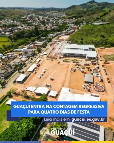 Guaçuí prepara quatro dias de festa com cultura, tradição e música