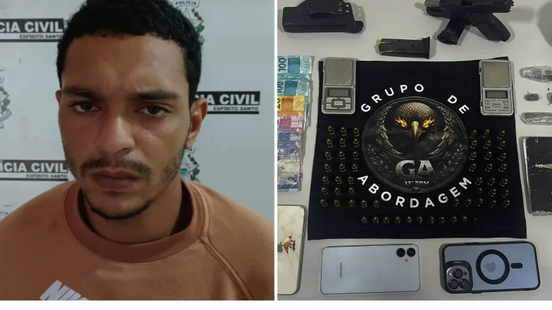 Foragido há mais de um ano é preso com pistola e munições em São Mateus