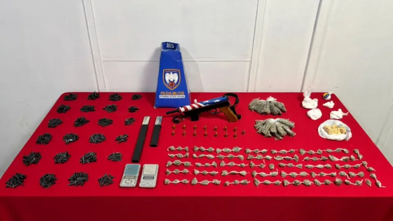 Homem é detido com submetralhadora e drogas em Cachoeiro de Itapemirim