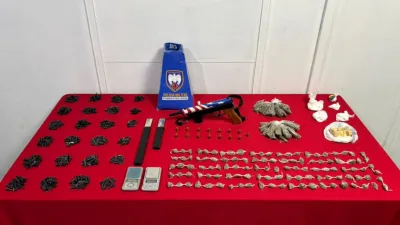 Homem é detido com submetralhadora e drogas em Cachoeiro de Itapemirim