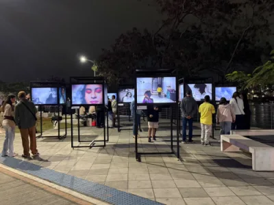 Exposição de fotógrafos cegos reúne mais de 30 obras na Orla de Cariacica