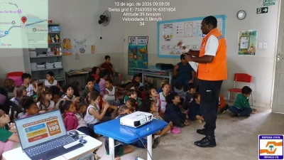 Defesa Civil de Ibiraçu leva orientações de prevenção a escolas municipais